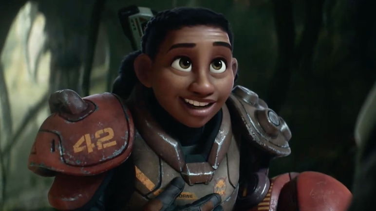 Keke Palmer prestó su voz a Izzy Hawthorne en la película animada de Pixar de 2022 <em>Lightyear</em>.