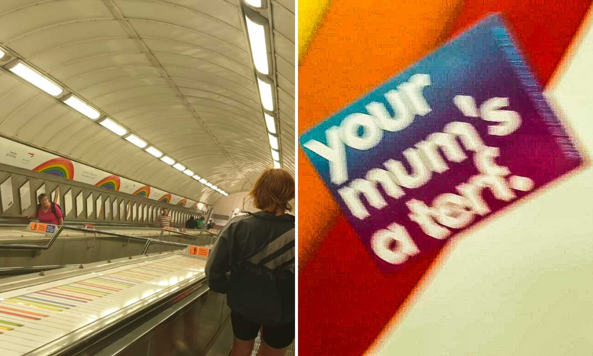 TFL 'horrorizado' por las pegatinas anti-trans en el metro de Londres por los anuncios inclusivos LGBTQ+