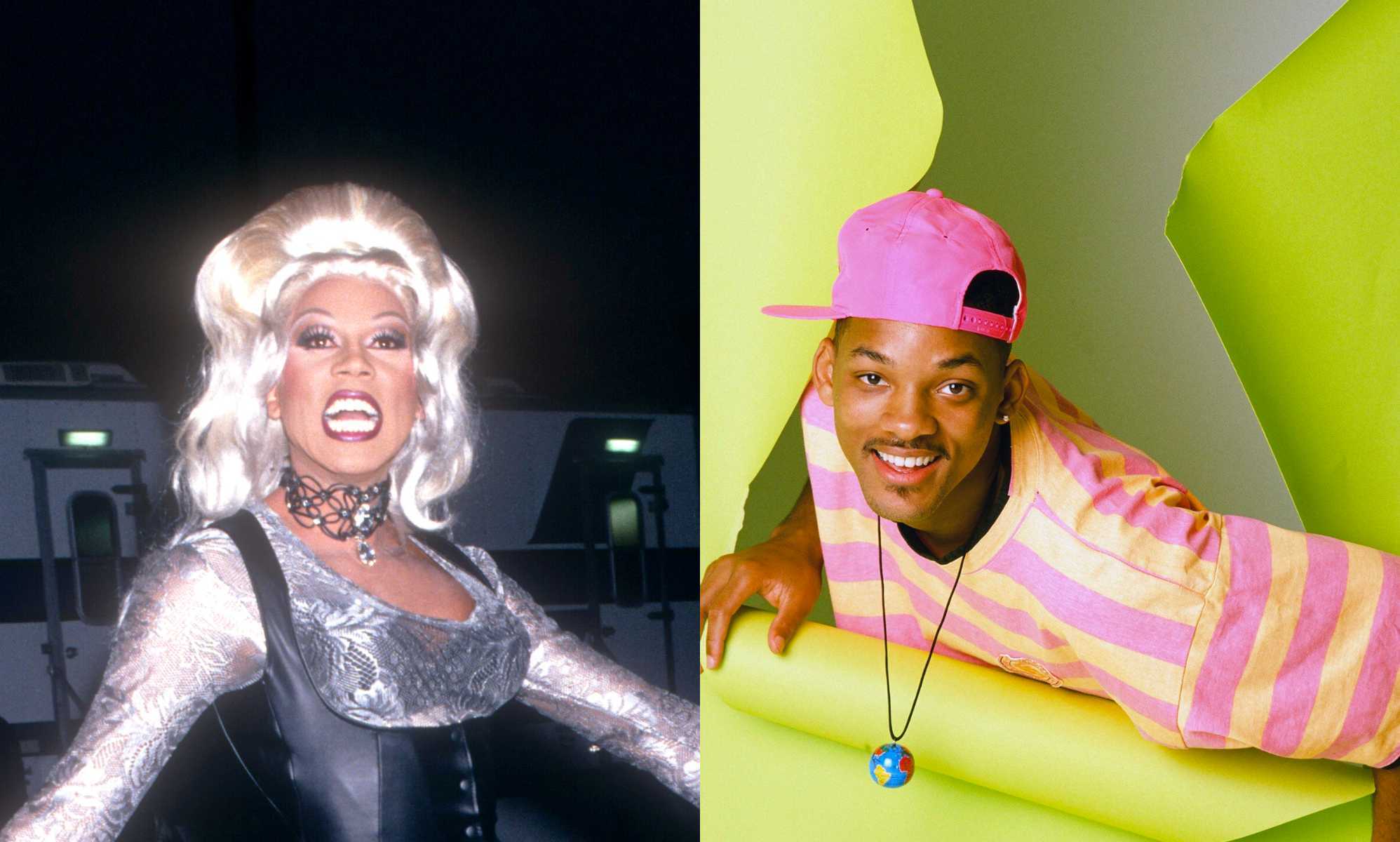 RuPaul (L) and Will Smith (R)