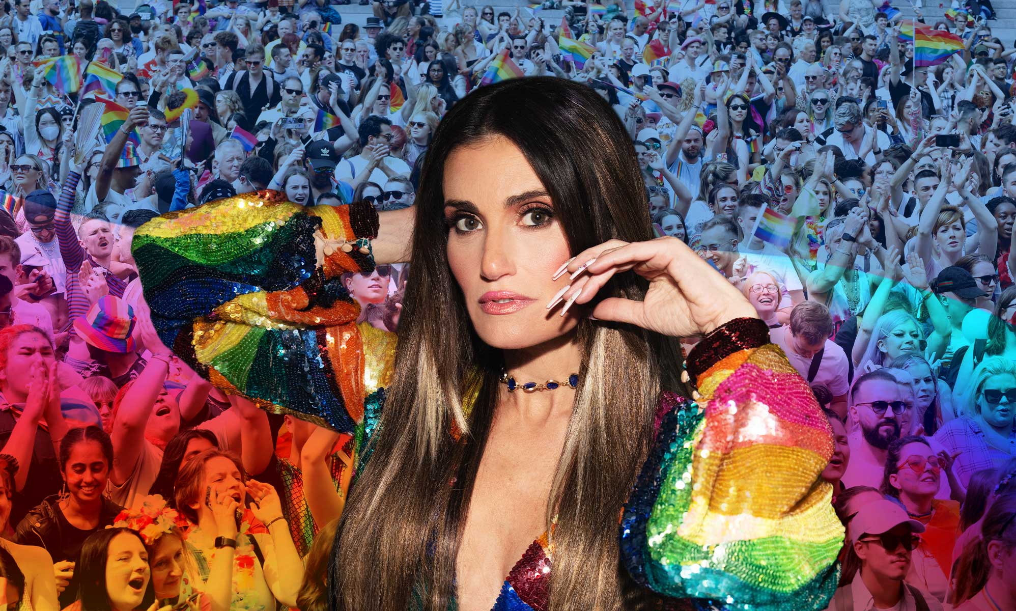 Wicked star Idina Menzel opens up about her love for the queer community. (Supplied)