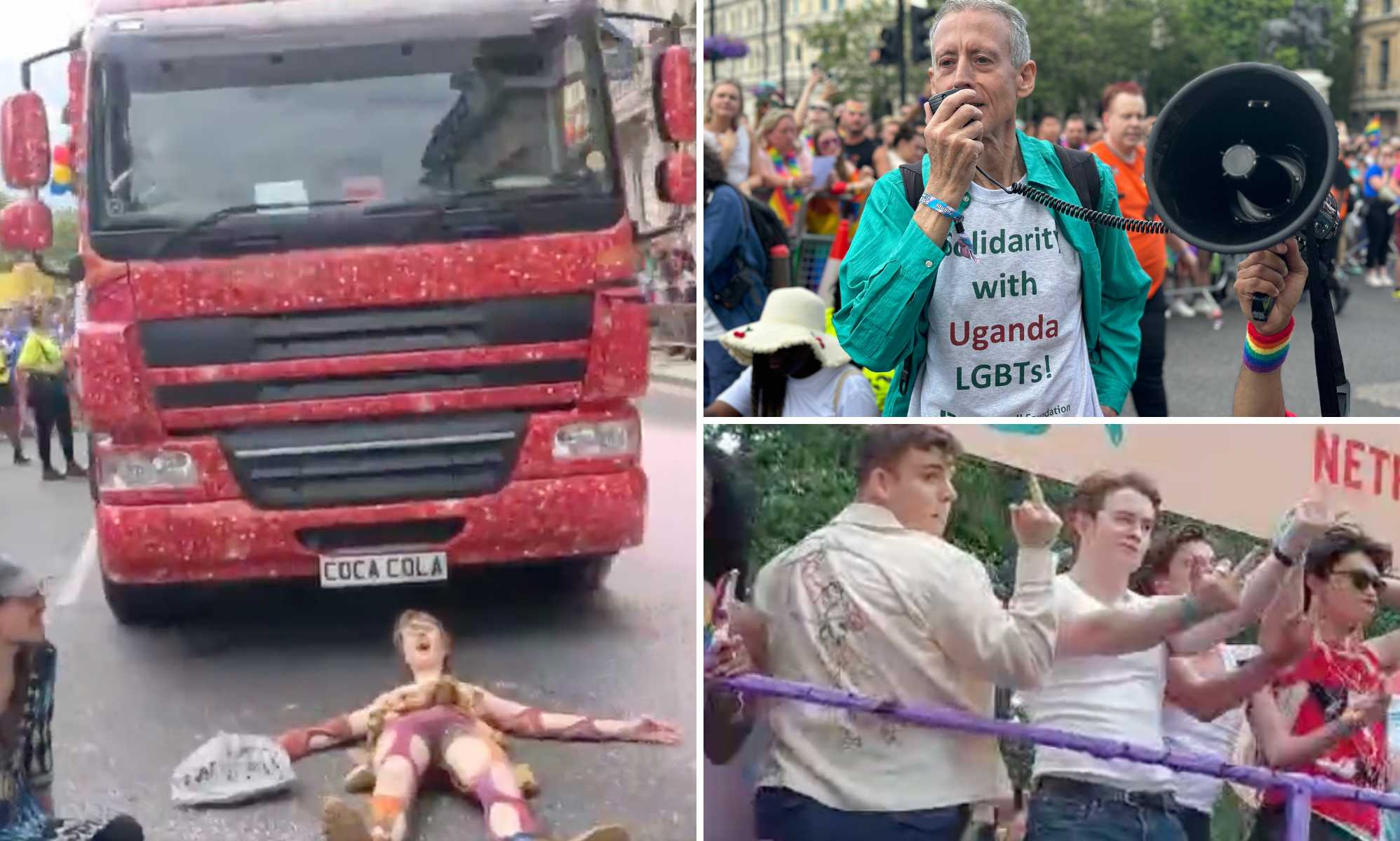 Orgullo en Londres: los manifestantes apuntan al gobierno, los contaminadores y los dictadores