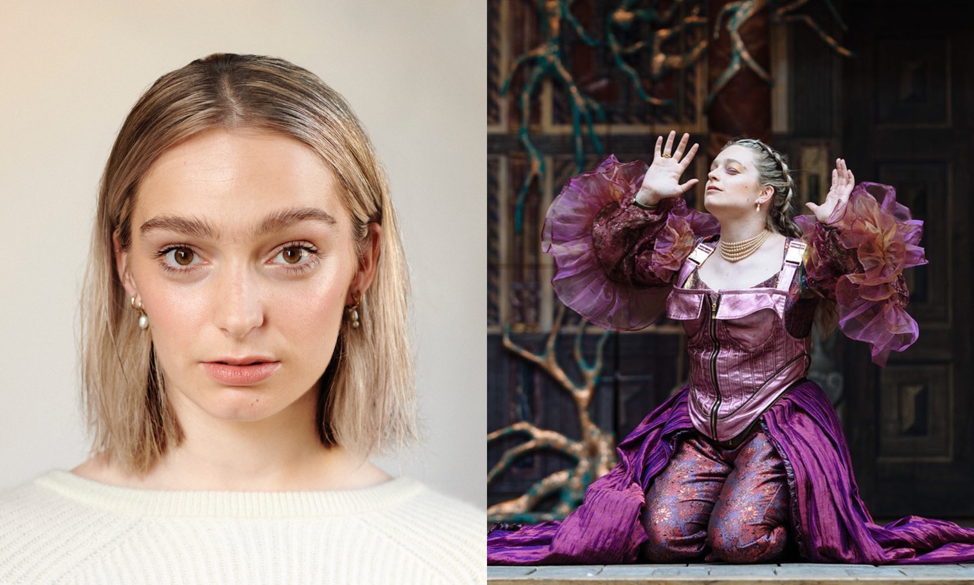 Isobel Thom plays Helena in the Globe