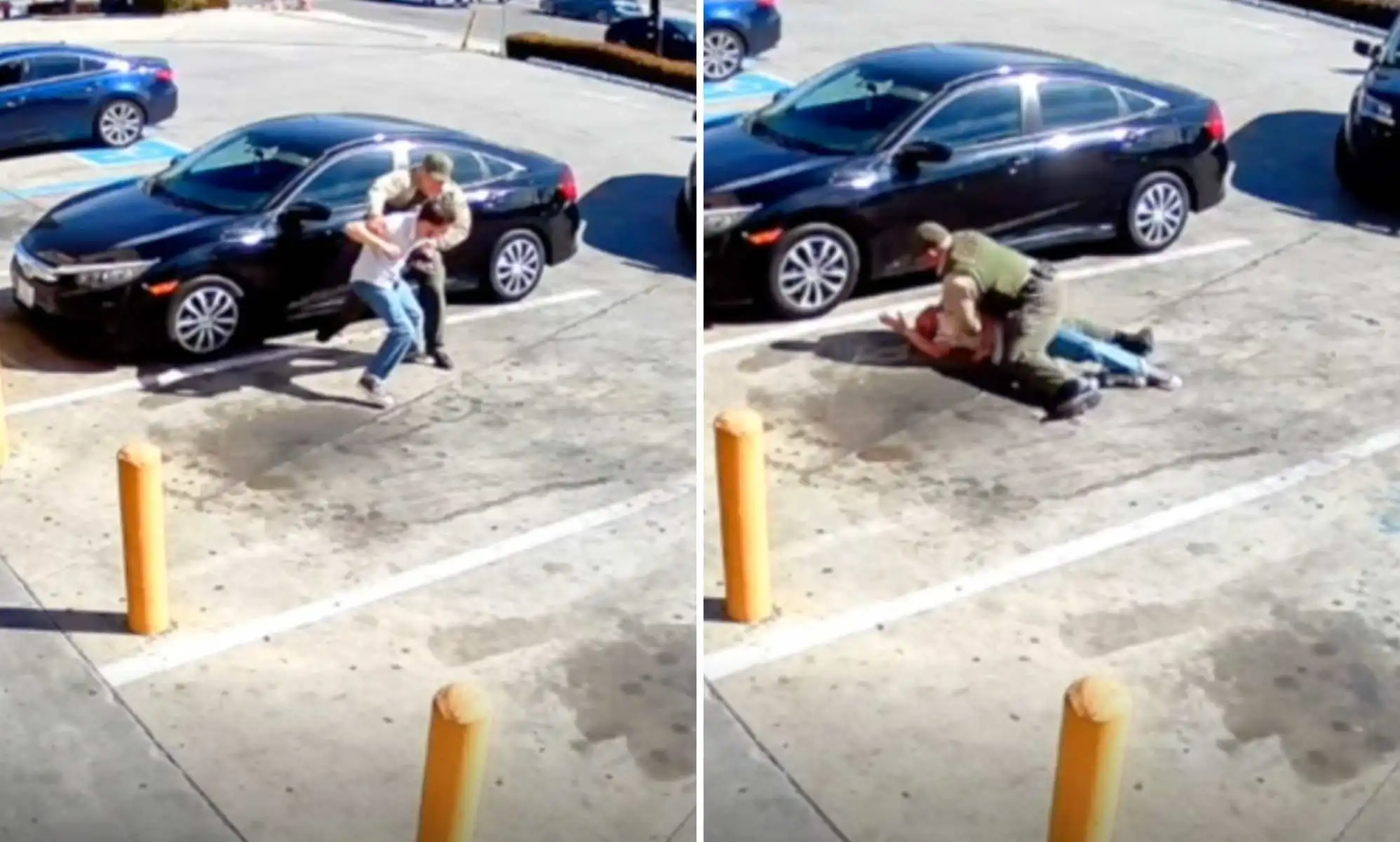 Footage emerges of trans man being thrown to the ground and beaten by police officer