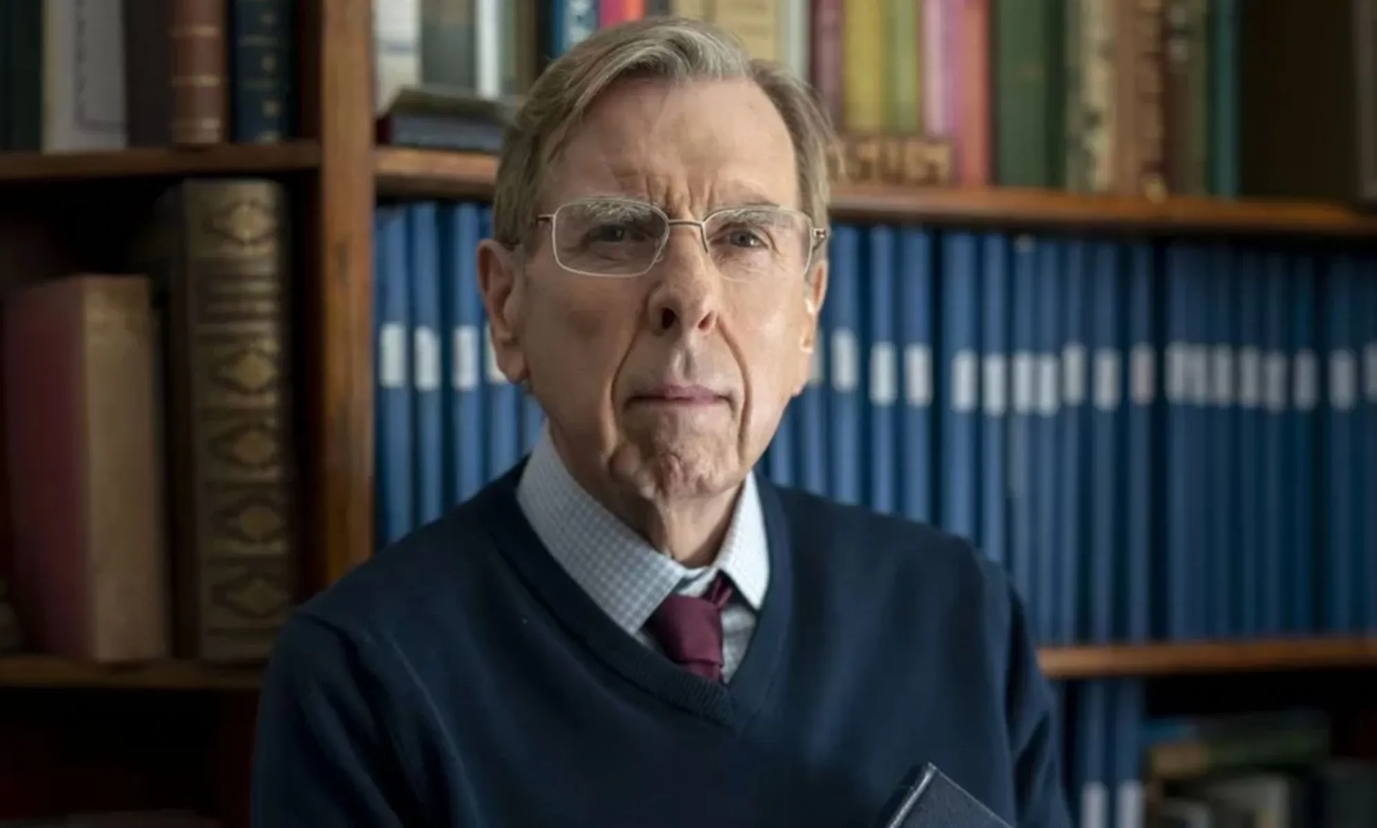 Timothy Spall plays murdered author Peter Farquhar in The Sixth Commandment. (BBC)