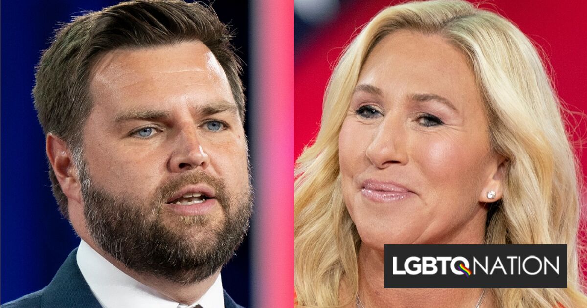 El senador JD Vance y Marjorie Taylor Greene están tratando de prohibir la atención de afirmación de género a nivel federal