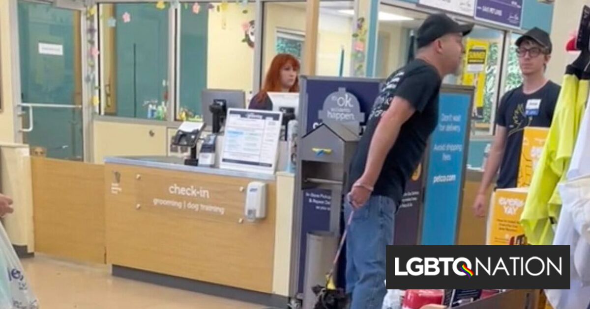 Hombre tiene una rabieta de gritos en Petco debido a su baño de género neutral
