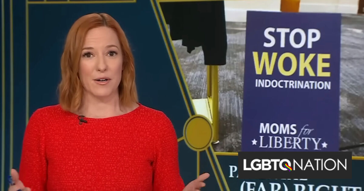 Jen Psaki expone la agenda extremista anti-LGBTQ+ de Moms for Liberty