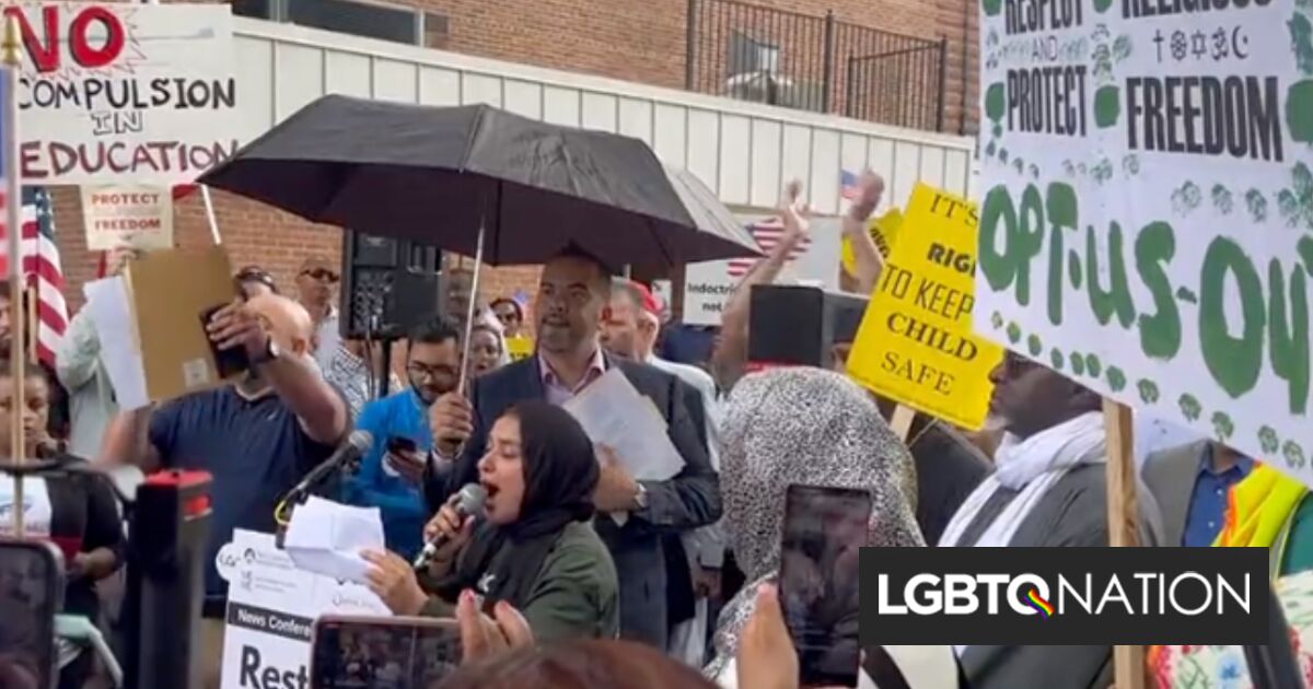 Manifestantes religiosos en Maryland luchan contra el plan de estudios escolar LGBTQ+