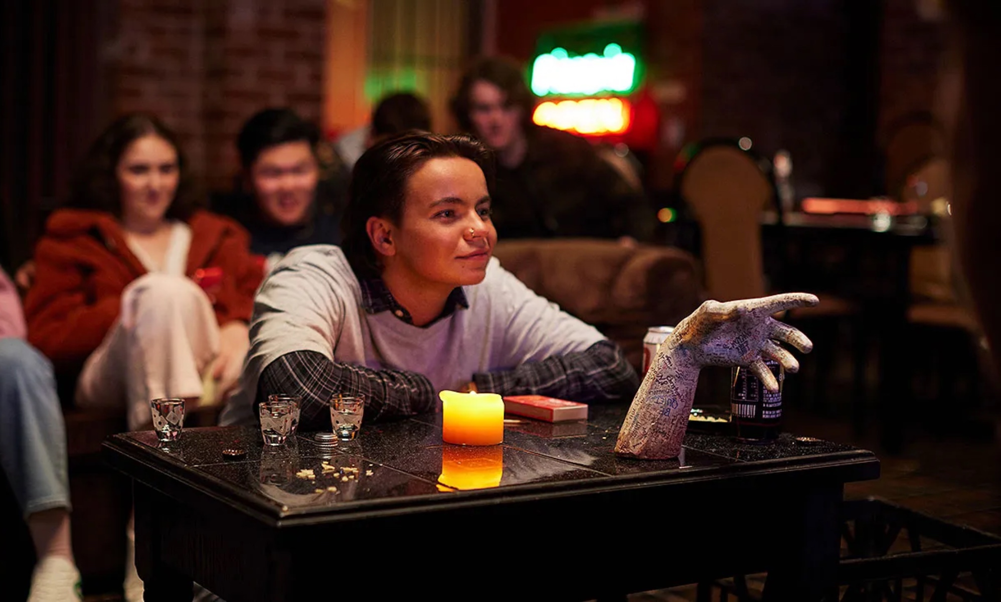 Zoe Terakes stars in horror film Talk to Me which was banned in Kuwait. (A24)