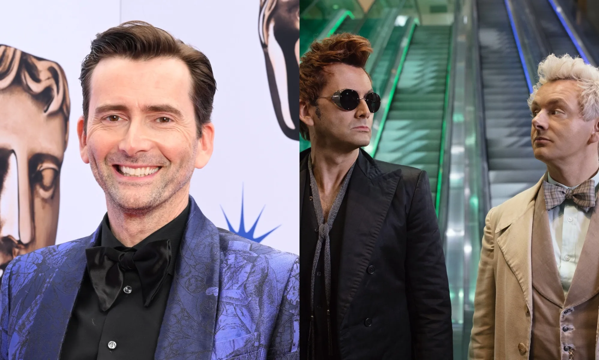 David Tennant talks inclusivity and religious tolerance in Good Omens. (Getty/Prime Video)