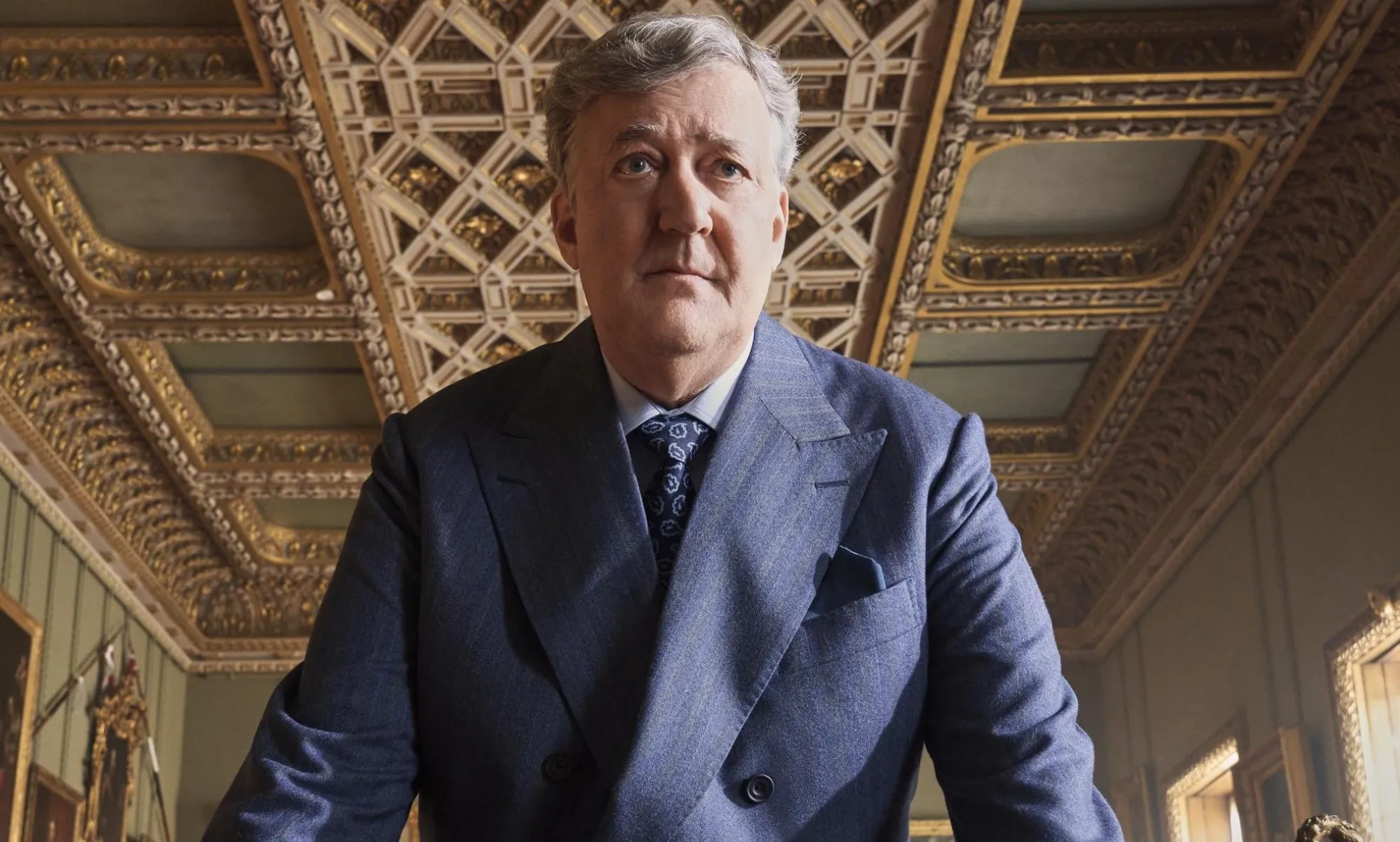 Stephen Fry plays a homophobic bully as King James III in Red, White & Royal Blue.