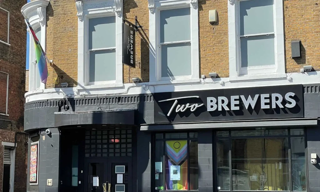 Detectives are investigating a homophobic attack on two men outside the Two Brewers in Clapham.