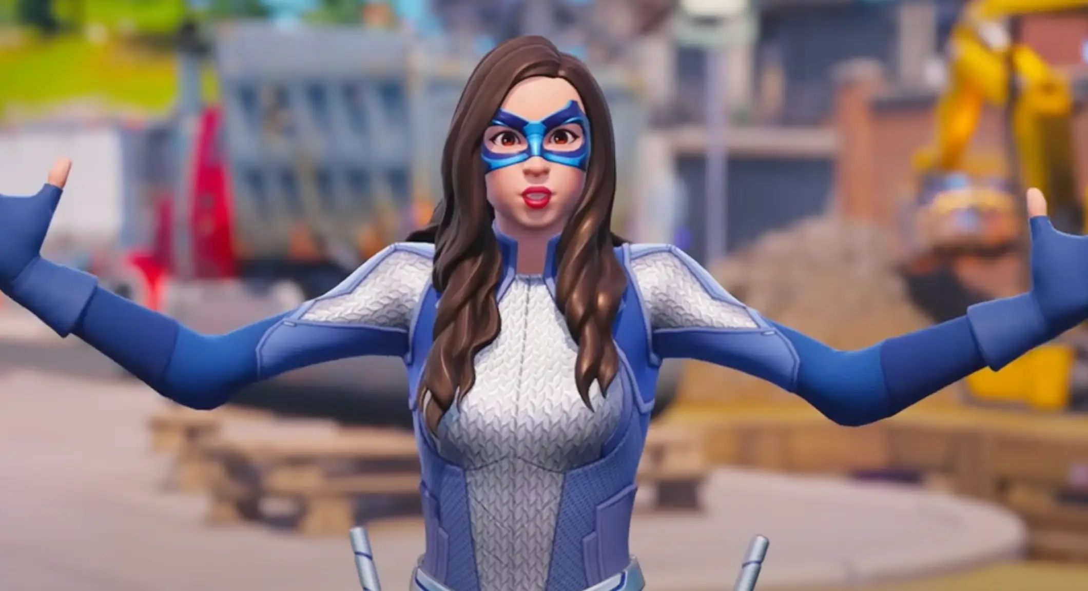 Trans DC superhero Dreamer in Fortnite in a promotional video for the game
