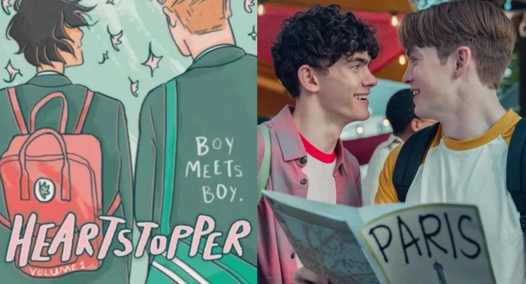 On the left, the cover of Alice Oseman