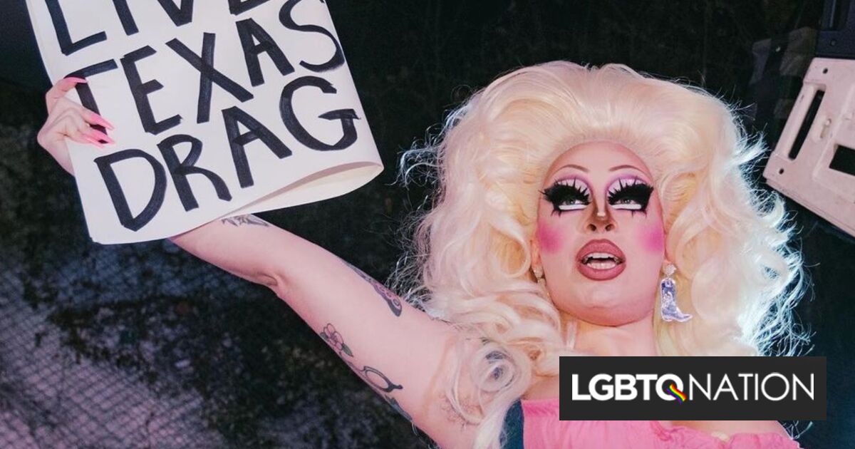 La ACLU y la reina local demandan a Texas por la prohibición de drag "increíblemente amplia"