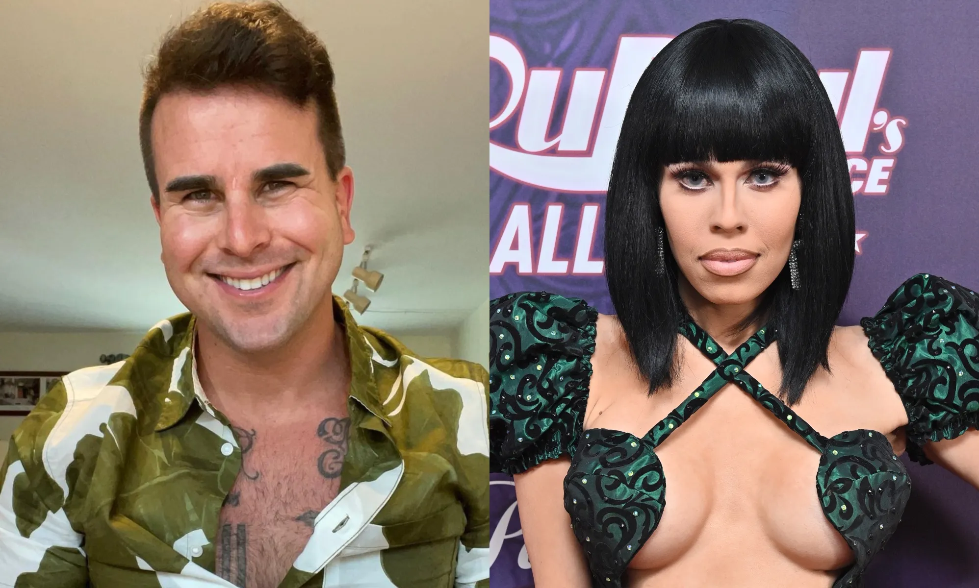 Josh Seiter (L) and Monica Beverly Hills (R). (Instagram_@joshseiter_Getty)