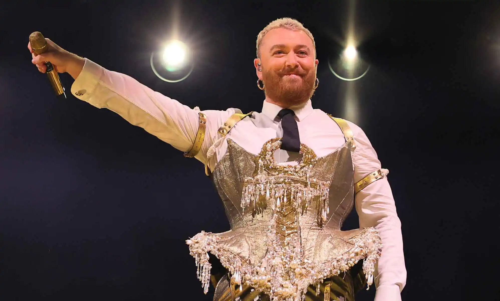 Sam Smith performing on their Gloria tour. (Getty)