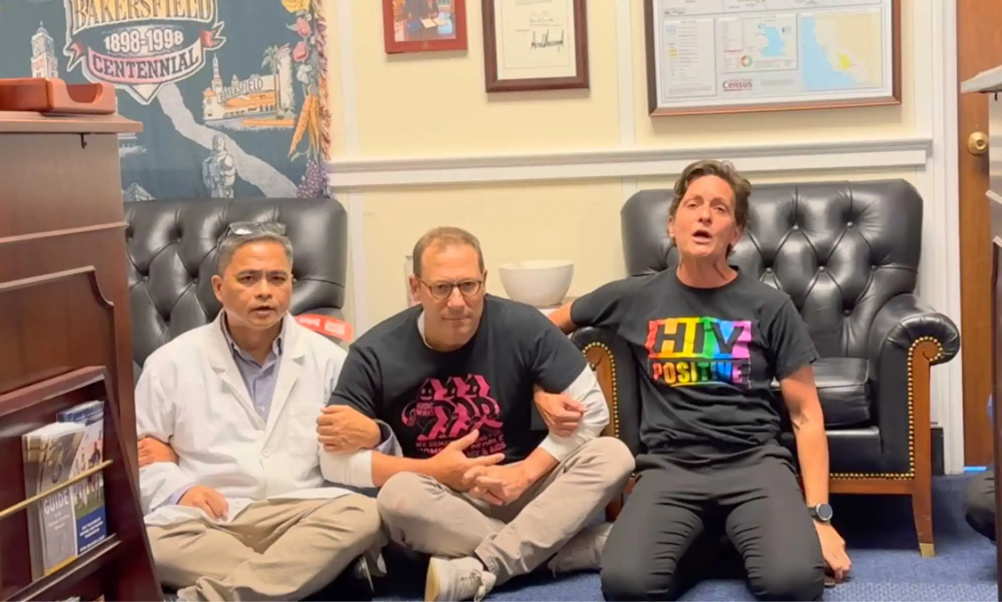 HIV/Aids activists occupy Kevin McCarthy