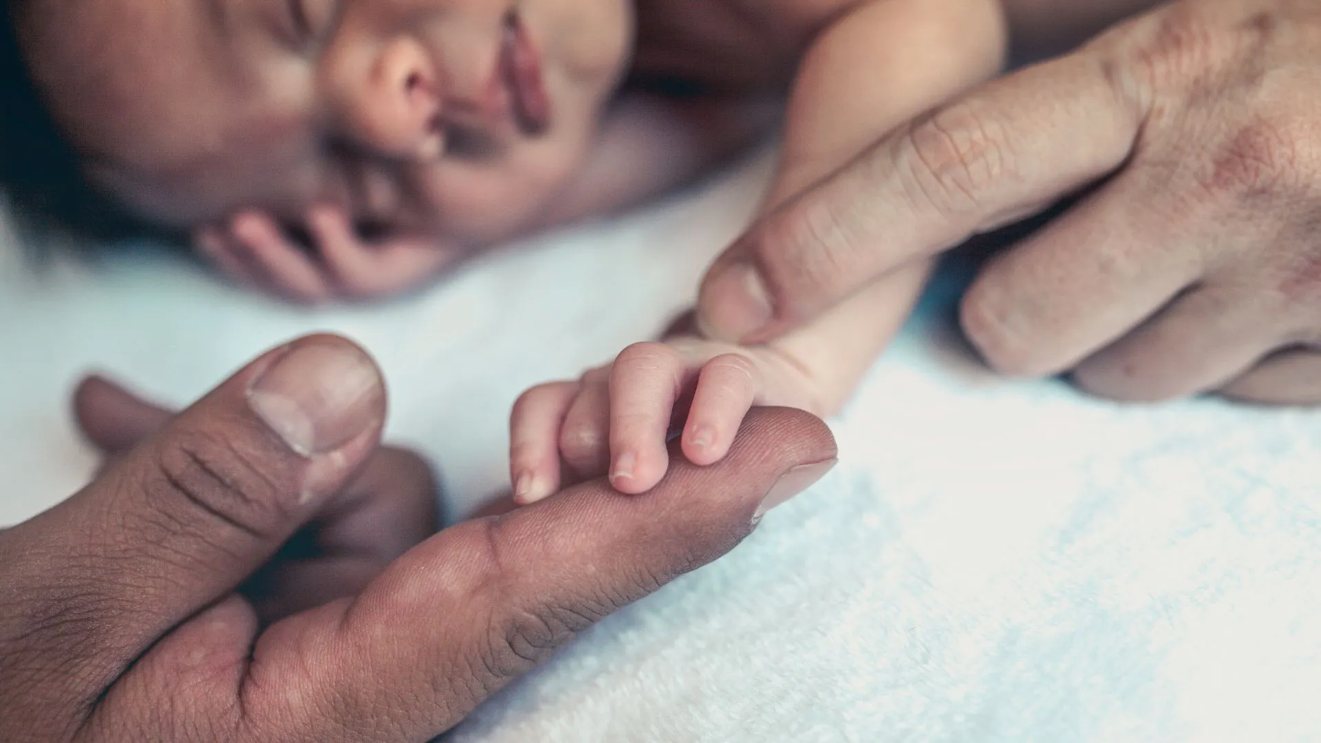 Stock image of newborn baby