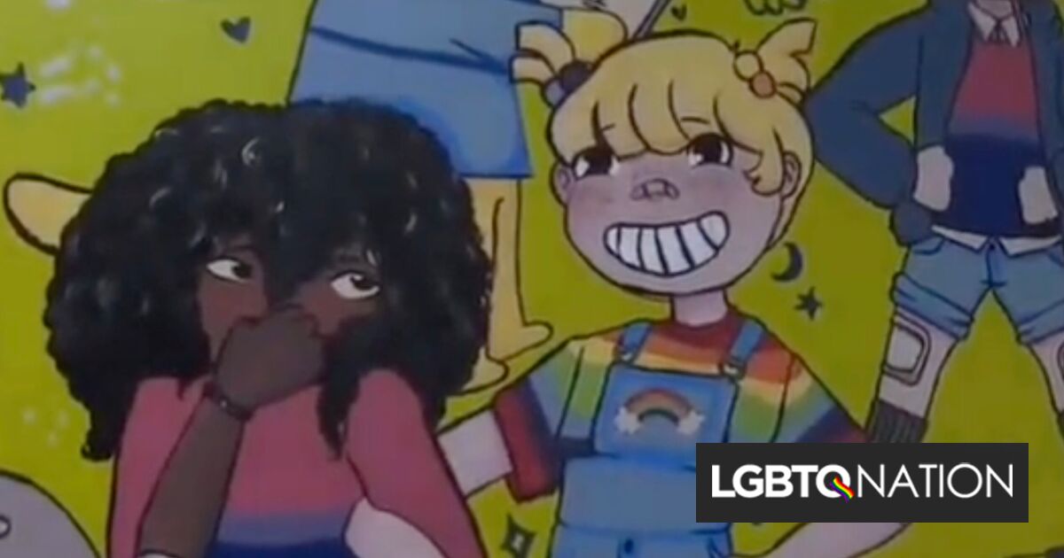 La junta escolar ordena la eliminación de un mural pintado por estudiantes que contiene imágenes LGBTQ+
