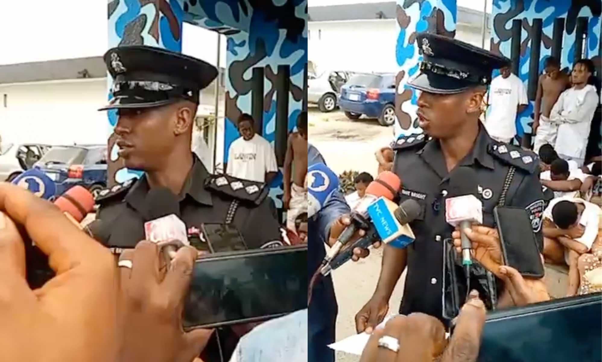 Police arrest at least 67 suspects over same-sex wedding ceremony.