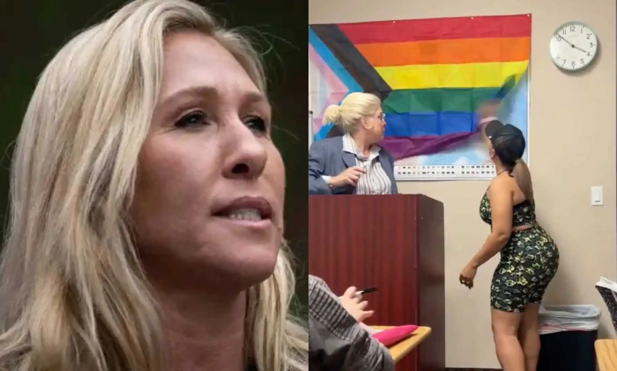 Majorie Taylor Greene shares anti-LGBTQ content
