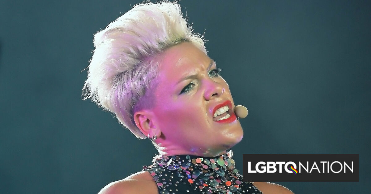 Pink aplaude al troll que la comparó con la comediante trans Suzy Izzard