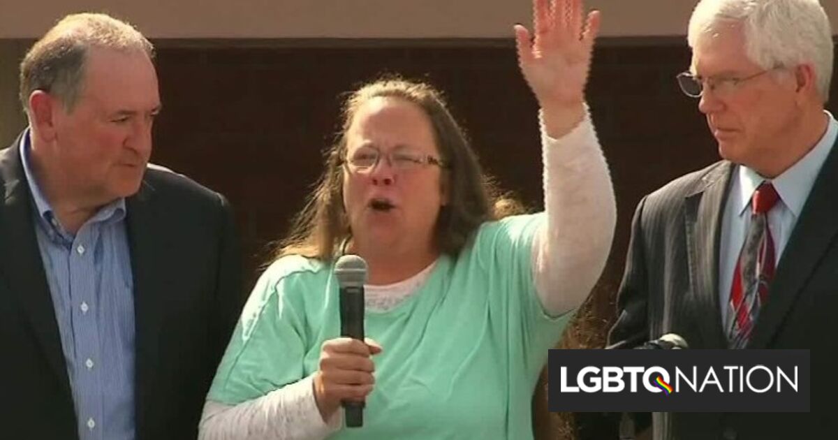 ¿Es Kim Davis el vehículo de la derecha para revertir el matrimonio igualitario?
