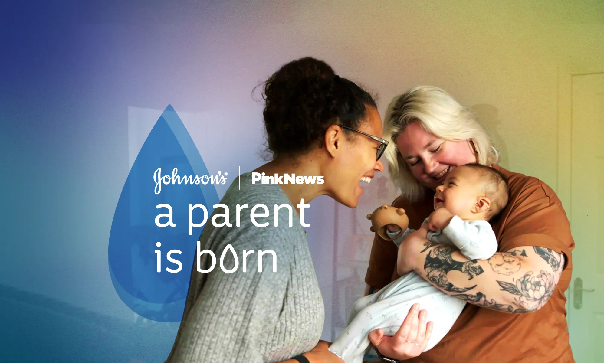 K-anna (left) and Hannah (right) with baby Amos in episode 2 of Johnson