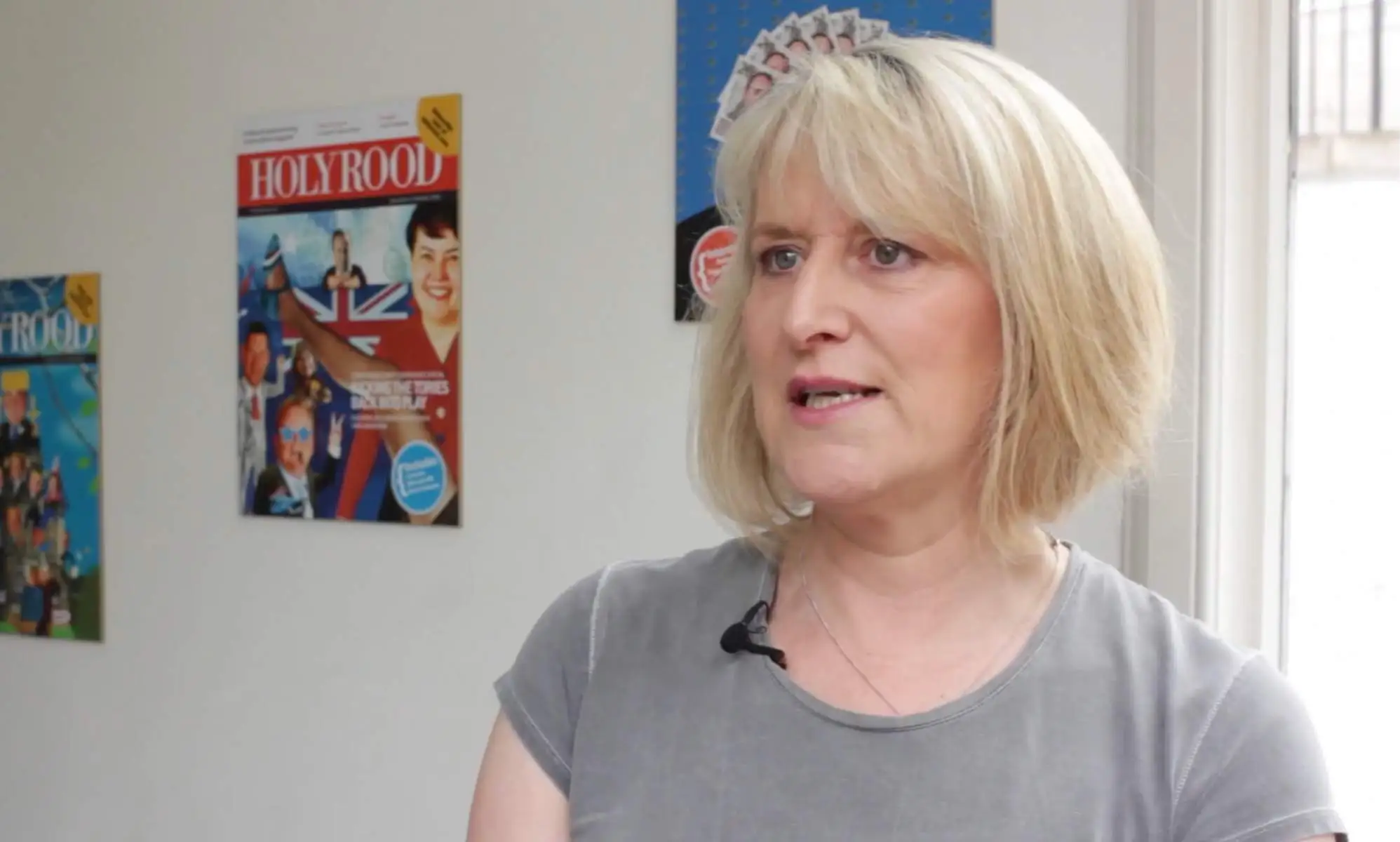 Mandy Rhodes speaking in a video in support of same-sex marriage.