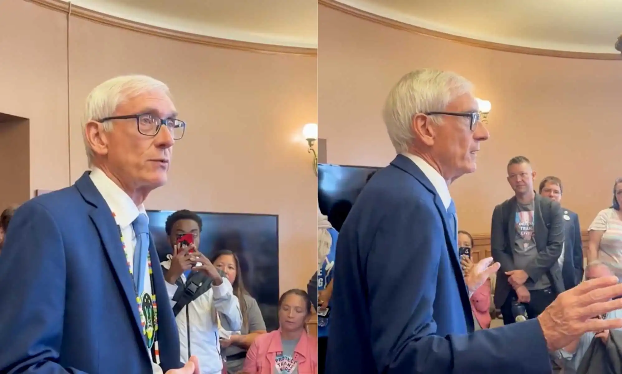 Governor Tony Evers or Wisconsin.
