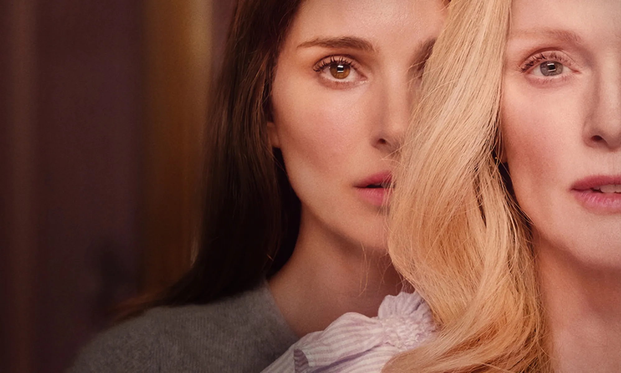 Natalie Portman (L) and Julianne Moore (R) in May December.