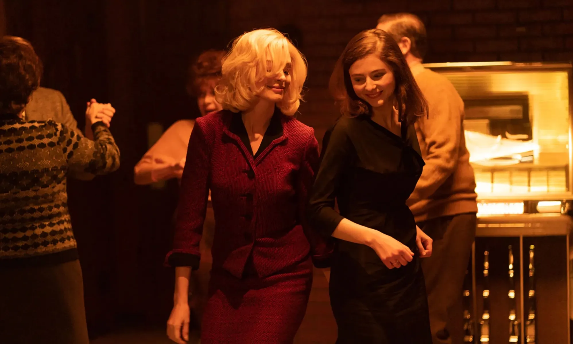 Anne Hathaway as Rebecca (L) and Thomasin McKenzie as Eileen (R). (Sundance Institute)
