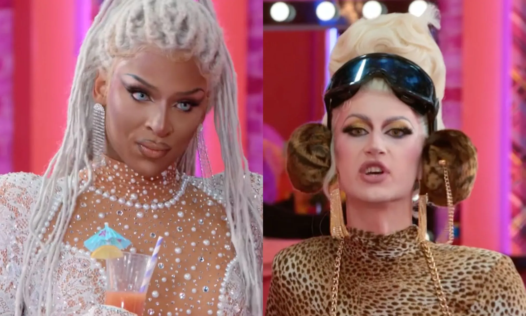 Drag Race UK stars Cara Melle (left) and Banksie (Right).