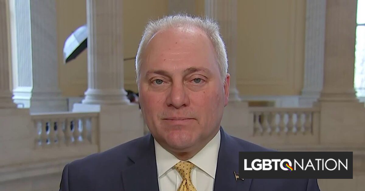 El candidato republicano a la presidencia de la Cámara de Representantes, Steve Scalise, tiene un largo historial anti-LGBTQ+