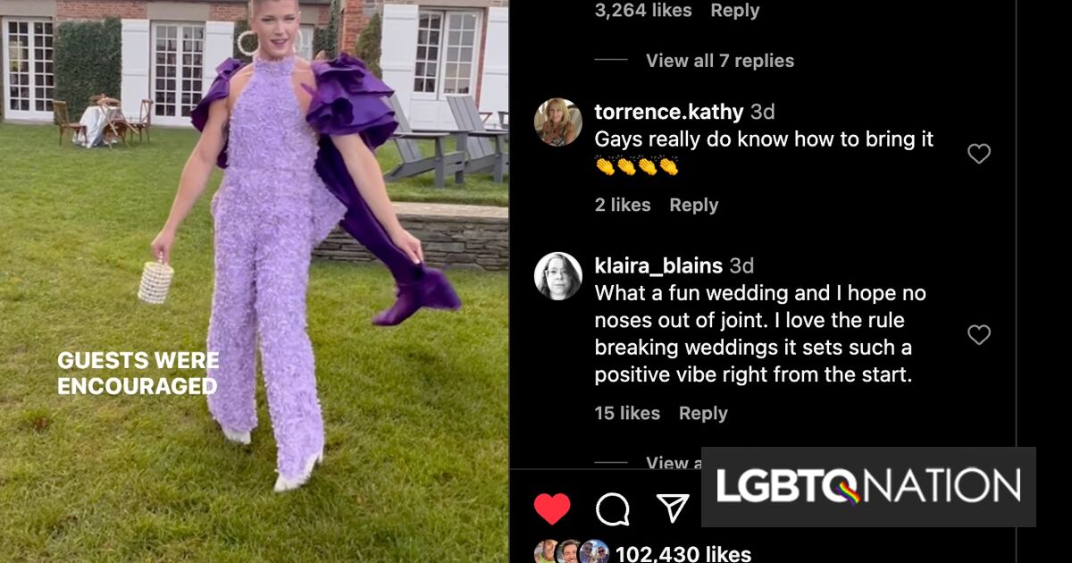 Esta boda gay parece haber sido el momento más divertido jamás vivido