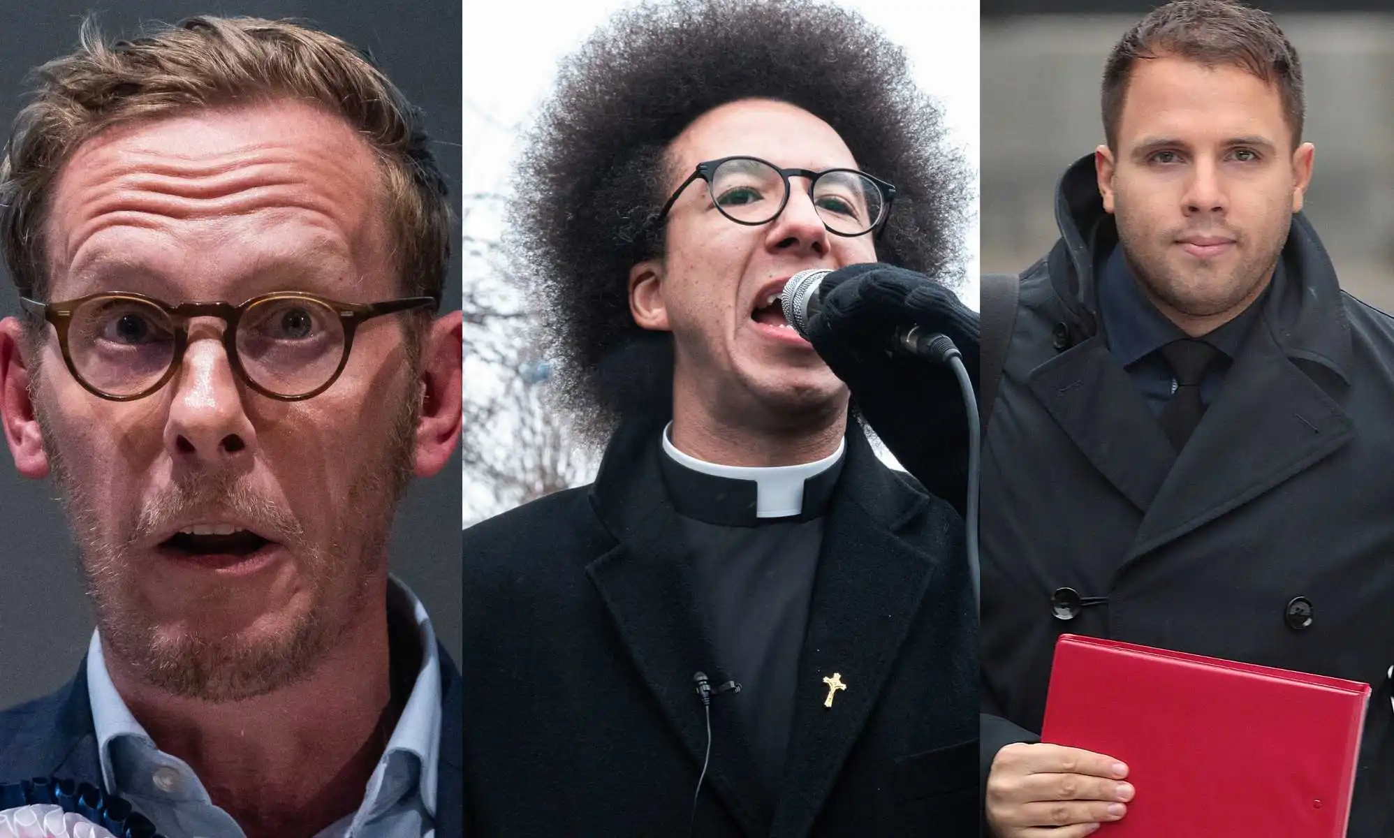 Laurence Fox, Calvin Robinson and Dan Wootton jpg