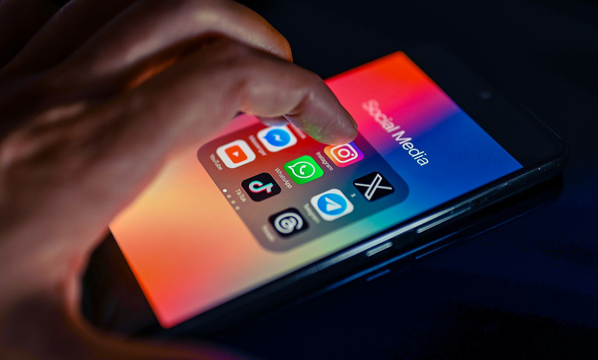 Stock image of Instagram app on a phone