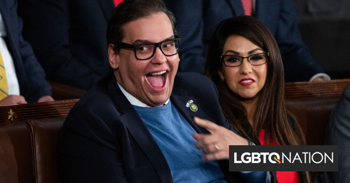 Internet se está volviendo loco por esta imagen icónica de Lauren Boebert y George Santos