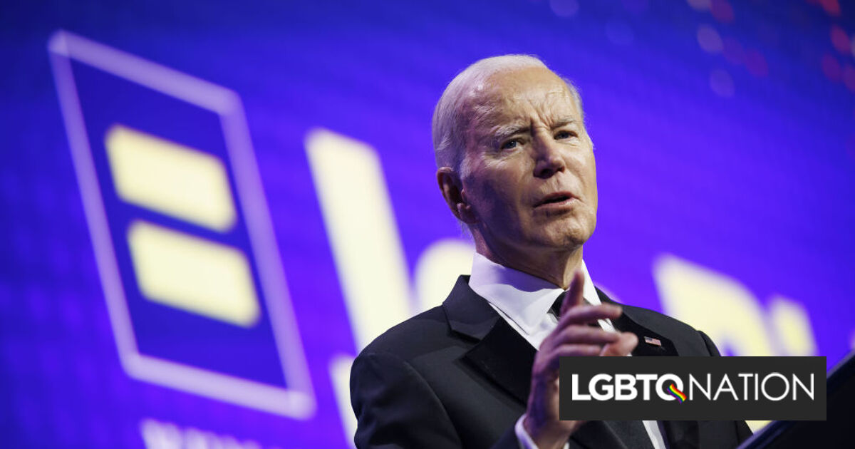La contundente promesa de Joe Biden de luchar por la comunidad queer sonó en todo DC