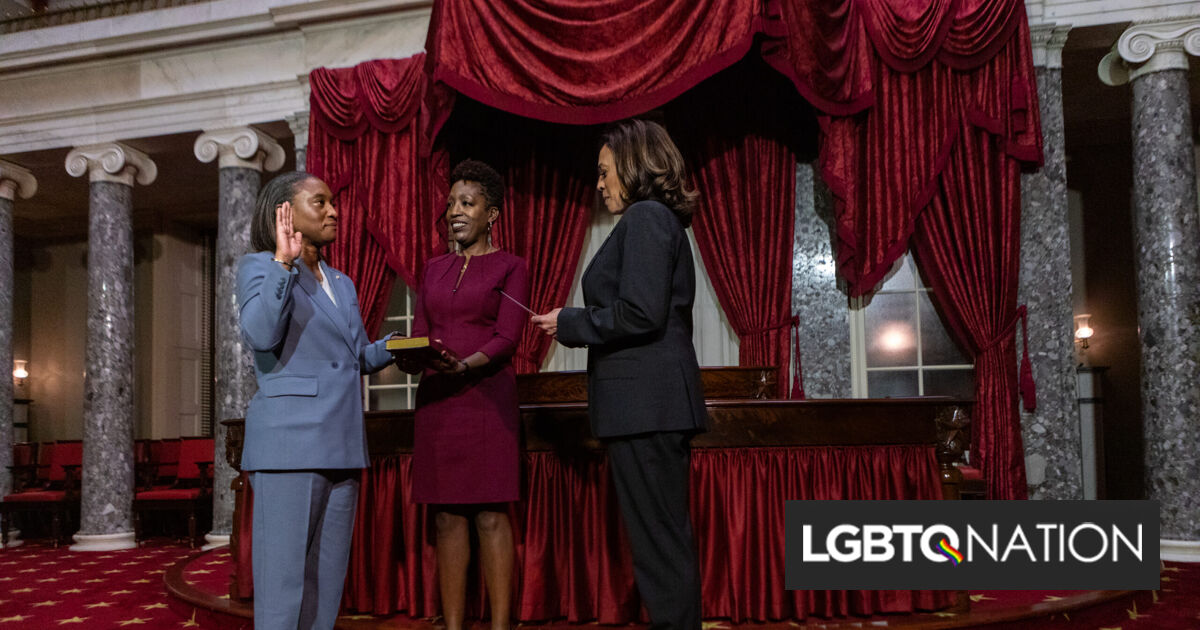 Laphonza Butler prestó juramento como senadora y se convierte en la primera senadora de color LGBTQ+