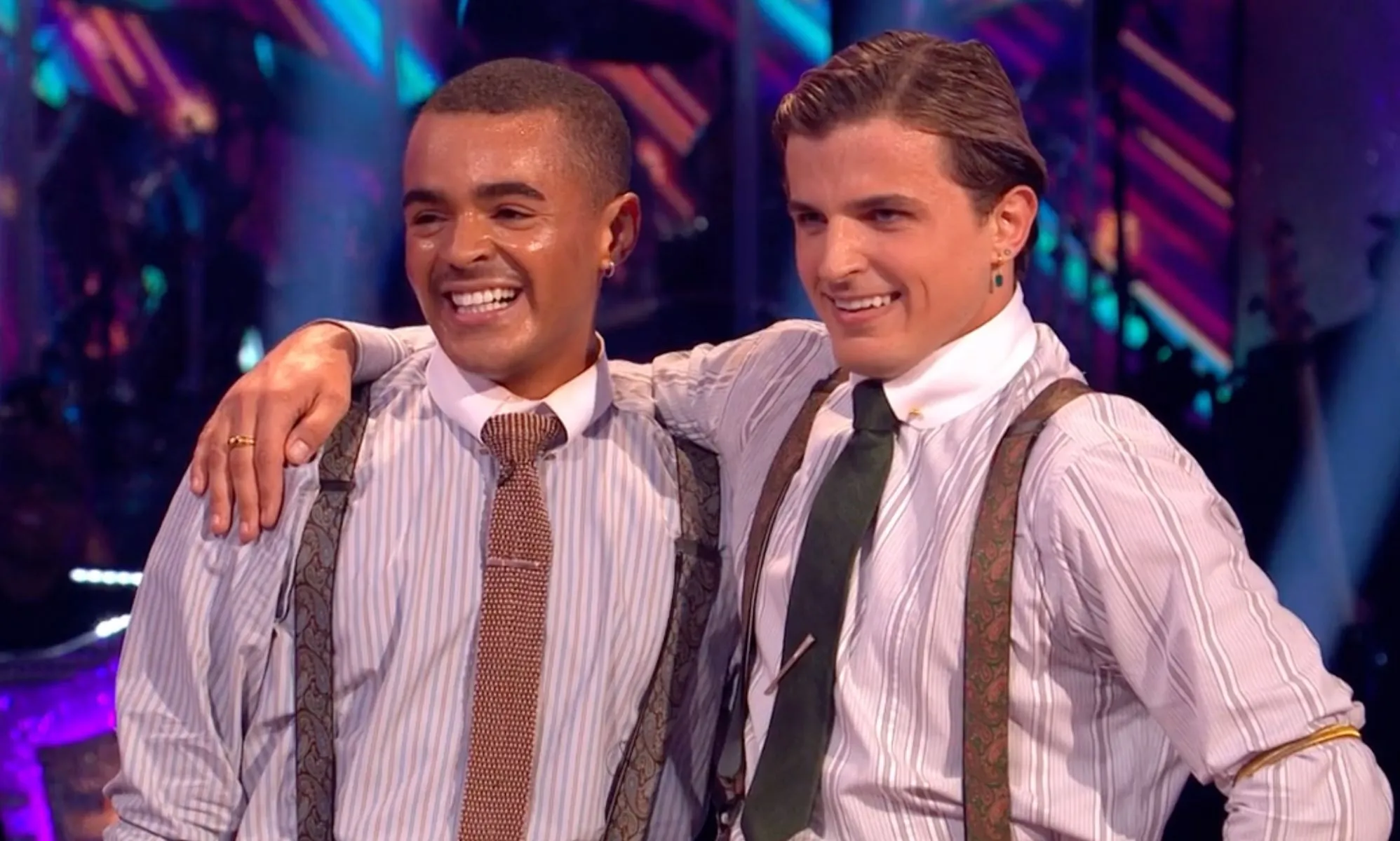 Layton Williams and his dance partner Nikita Kuzmin on Strictly Come Dancing.