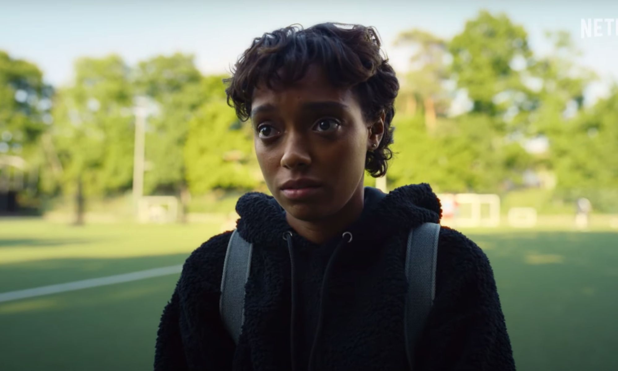 Sophie Wilde as Mia Polanco in Everything Now.