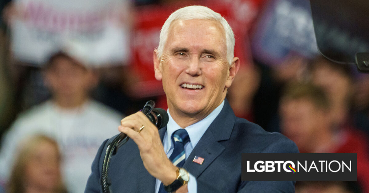 Un hombre llama a Mike Pence "gay" y afirma que tiene "pruebas" en su cara