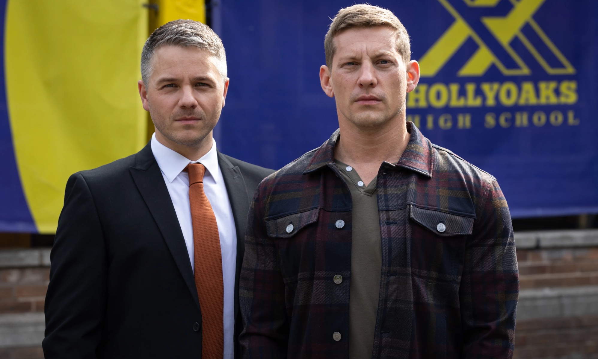 Carter (L) clashes with John Paul (R) as she discovers conversion therapy plot