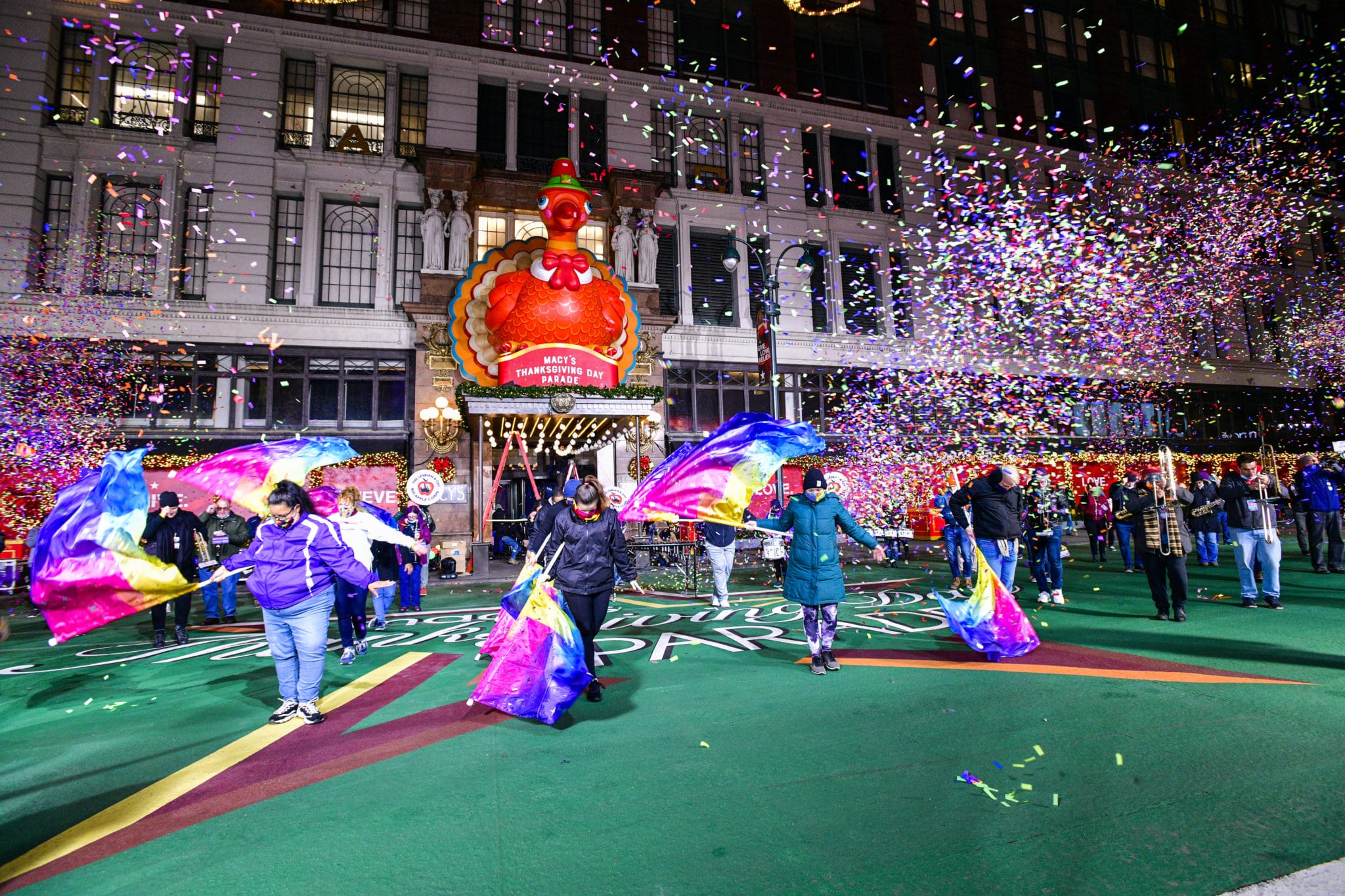 LGBT+ marching band at thanksgiving parade