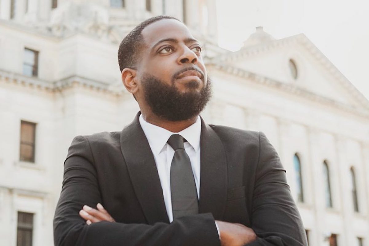 Fabian Nelson after winning a Democratic primary runoff for House District 66.