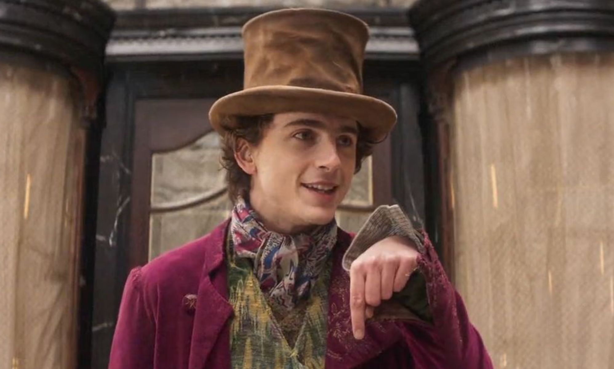 Timothée Chalamet in Wonka.