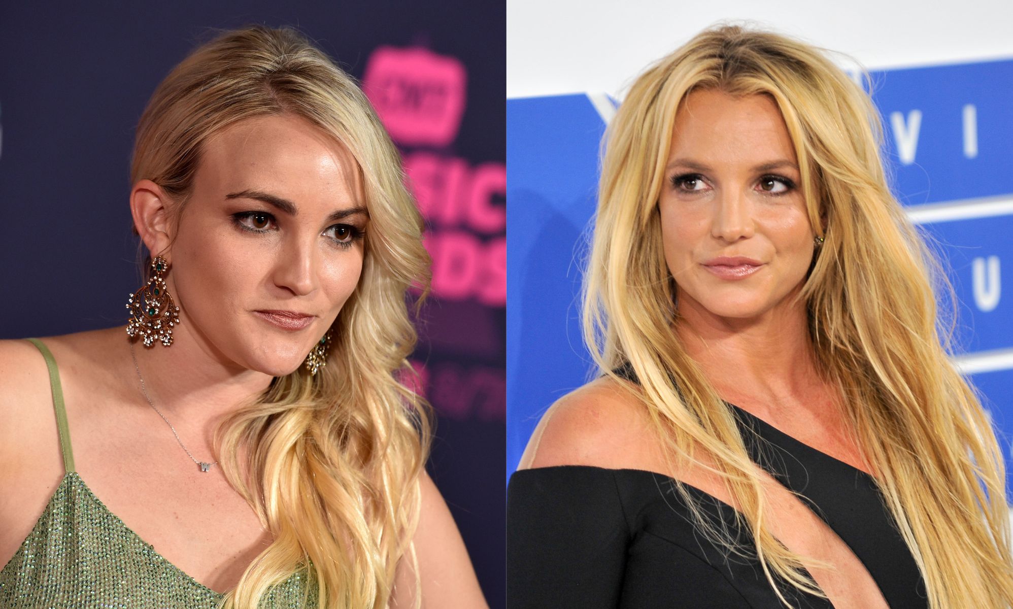 Jamie Lynn Spears (left), Britney Spears (right)