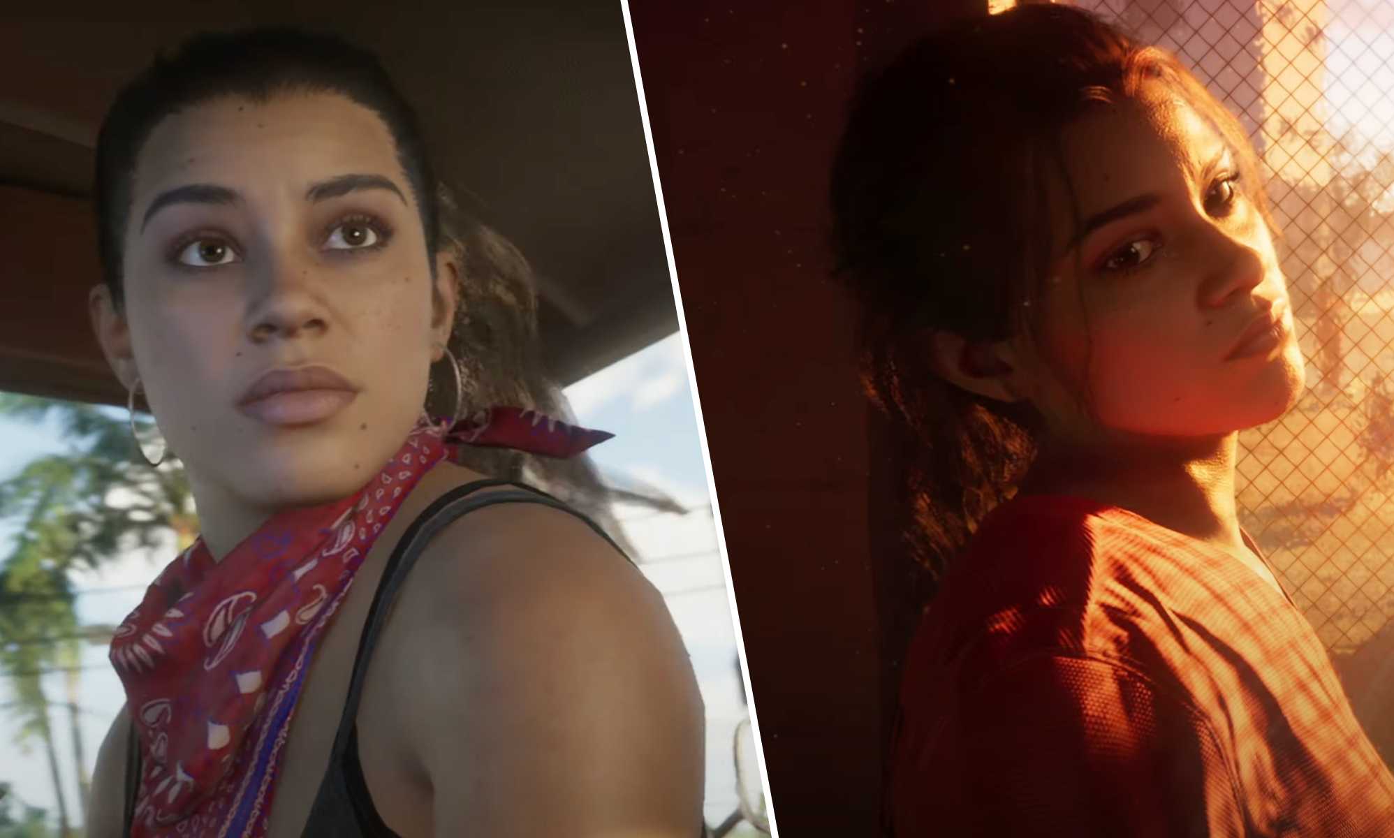GTA 6 female playable character Lucia pictured in the first trailer for the game